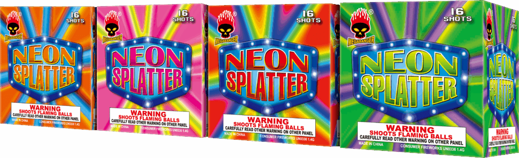 Neon Splatter, 16 shot