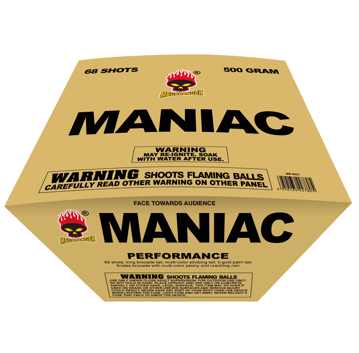 Maniac, 68 shot