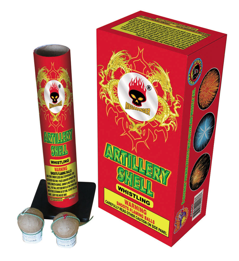 Whistling artillery shell