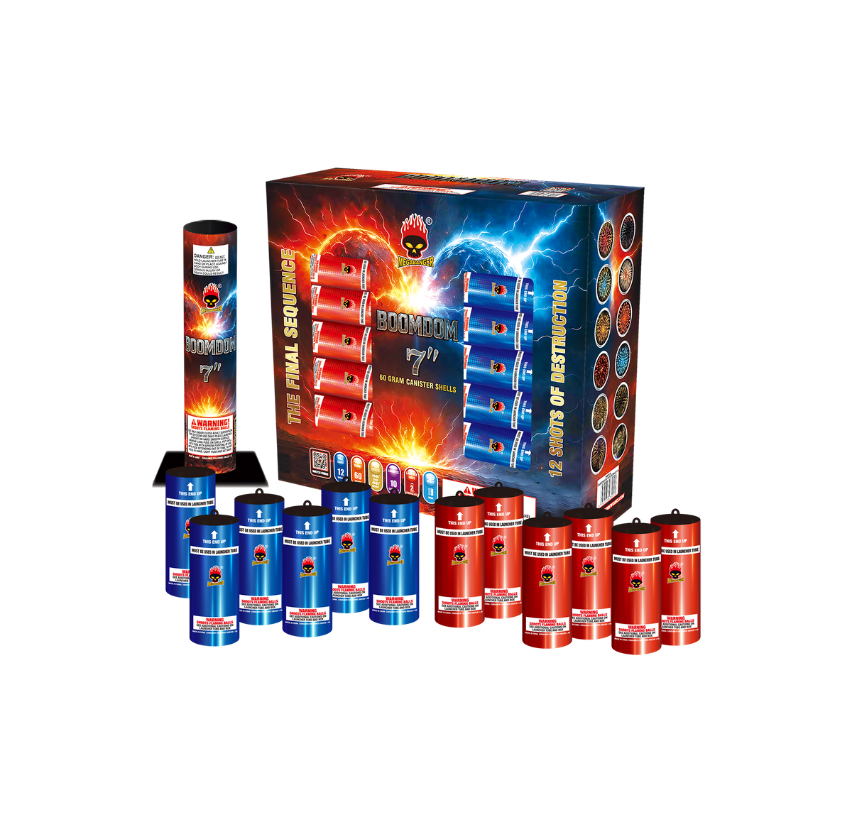 BOOMDOM  7" - 12 Pack