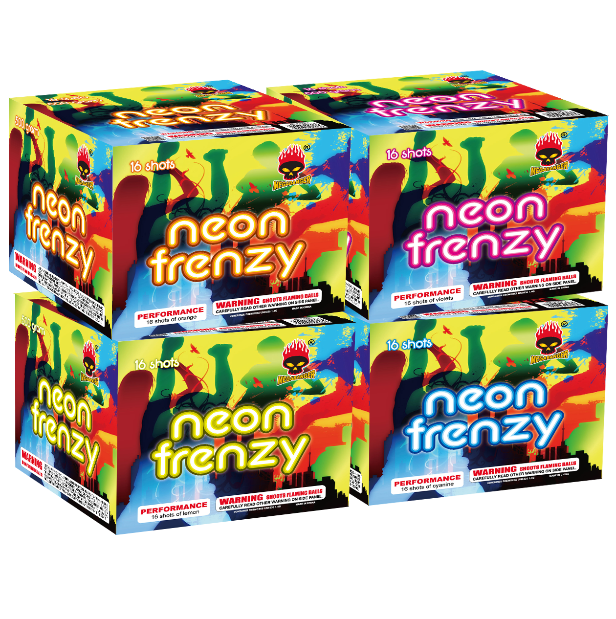 Neon Frenzy, 16 shot