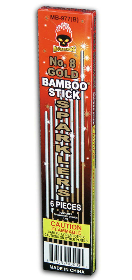 No. 8 Gold Bamboo Sparklers