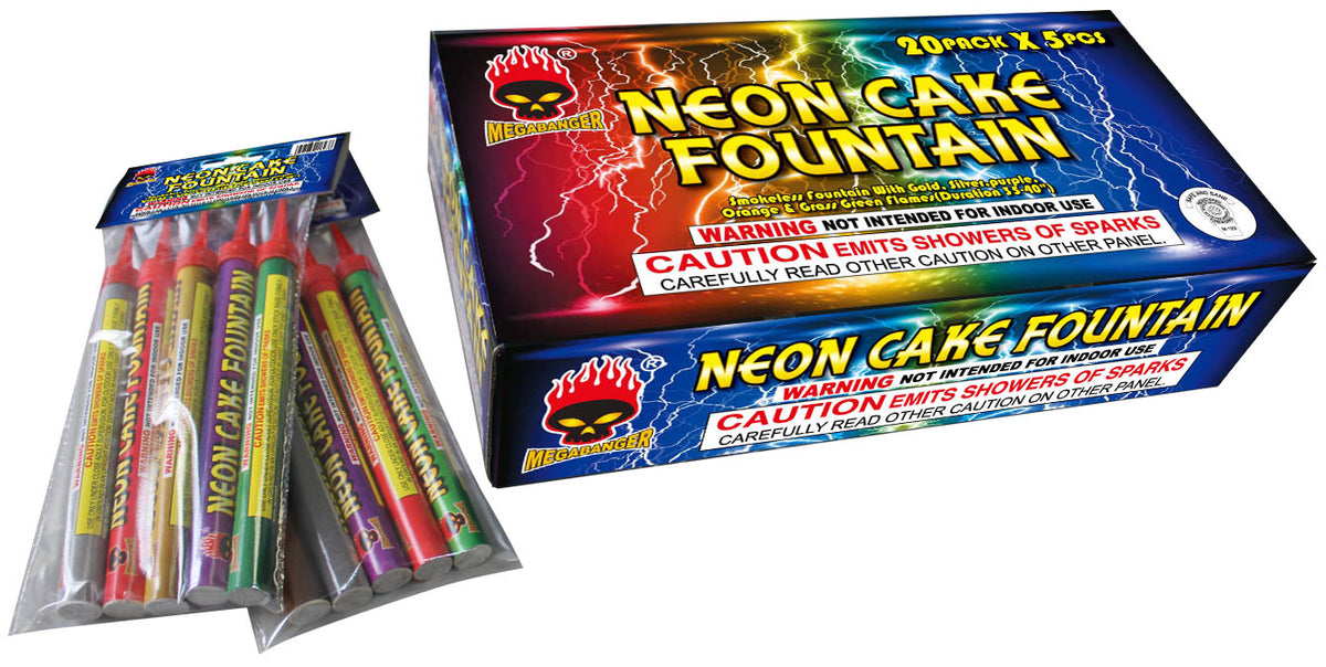 Neon Cake Fountain