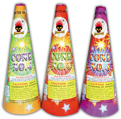 Cone Fountain No. 4 Assorted